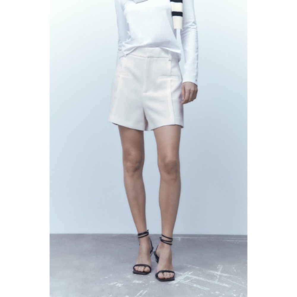 ZARA High Waist Bermuda Shorts, worn once